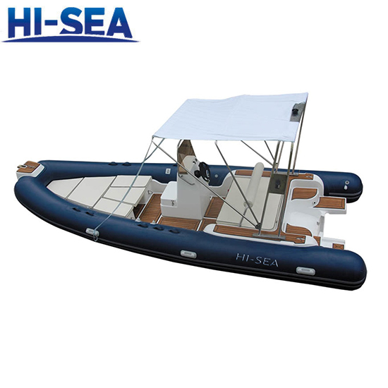 7.6m Fiberglass Hull Inflatable Boat